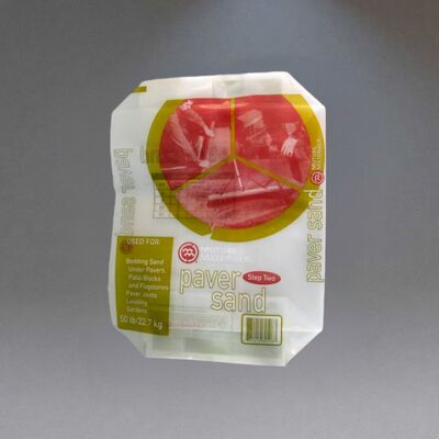 গুণ  Labyrinth breathable Heavy Duty PE Valve Bags with Center Seam for 50LB 22.7kg Paver Sand কারখানা