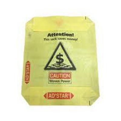 পুটি জিপসাম প্যাকেজিংয়ের জন্য উচ্চ শক্তির বোনা পিপি ভালভ ব্যাগ ব্লক বটম