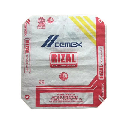 হট সেল 25 কেজি 40 কেজি 50 কেজি অ্যাড স্টার ব্যাগ পিপি ব্লক বটম ব্যাগ সিমেন্ট ভালভ ব্যাগ সিমেন্টের বস্তা