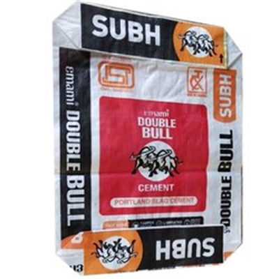 পলিপ্রোপিলিন পিপি বোনা ভালভ ব্যাগ ব্লক বটম সিমেন্ট ব্যাগ 25 কেজি 40 কেজি 50 কেজি