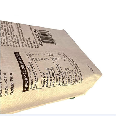 হট সেল 25 কেজি 40 কেজি 50 কেজি অ্যাড স্টার ব্যাগ পিপি ব্লক বটম ব্যাগ সিমেন্ট ভালভ ব্যাগ সিমেন্টের বস্তা