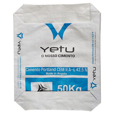 50 কেজি সিমেন্ট প্যাকেজিংয়ের জন্য উচ্চ শক্তির পিপি এডি স্টার ব্যাগ ব্লক নীচের ভালভ ব্যাগ