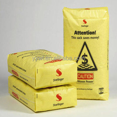 গরম বিক্রয় 20KG 25KG 40KG 50KG PP ভালভ ব্লক নীচে খালি সিমেন্ট ব্যাগ চীন উত্পাদন