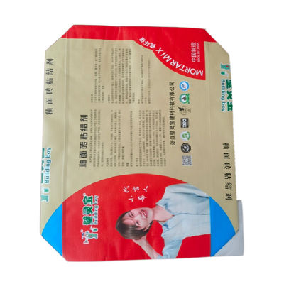 সিমেন্ট ব্লক বটম BOPP লেমিনেটেড বোনা ব্যাগ পিপি ভালভ ব্যাগ 25KG 40KG 50KG