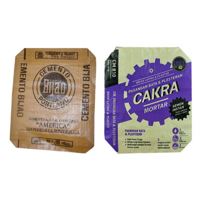 গরম বিক্রয় বোনা ব্যাগ খালি সিমেন্ট ব্যাগ পিপি ভালভ ব্যাগ 25 কেজি 40 কেজি 50 কেজি সিমেন্ট ব্যাগ