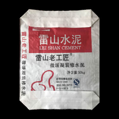 সিমেন্ট প্যাকেজিংয়ের জন্য ব্লক নীচের সাথে ক্রাফ্ট কালার পিপি বোনা ভালভ ব্যাগ