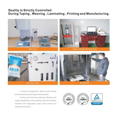 25 কেজি 40 কেজি 50 কেজি পিপি বোনা সিমেন্ট ব্যাগ খালি পিপি ভালভ ব্যাগ ব্লক ভালভ সহ নীচে