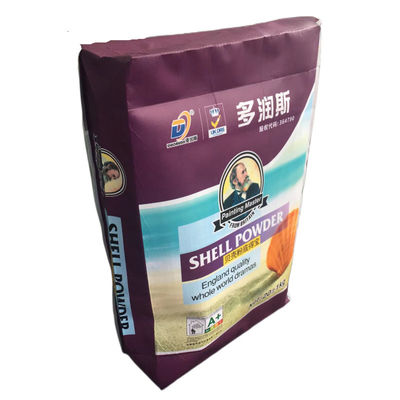 পলিপ্রোপিলিন প্লাস্টিক টাইপ 35x46x10cm 86GSM উলকি Bopp মুদ্রণ সঙ্গে Woven পিপি ভালভ ব্যাগ