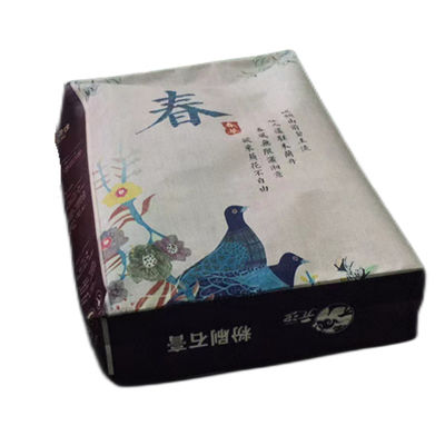 রঙিন BOPP প্রিন্টিং পিপি বোনা ভালভ ব্যাগ 20 কেজি 25 কেজি 30 কেজি শুকনো মিশ্রণের জন্য