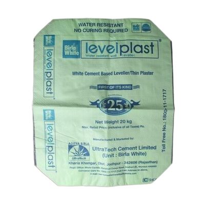 সিমেন্টের জন্য খালি ব্লক নীচের ভালভ ব্যাগ 20 কেজি 25 কেজি 40 কেজি 50 কেজি পিপি উপাদান মুদ্রণ 1-4 রঙ প্রতি পাশ শক্তিশালী