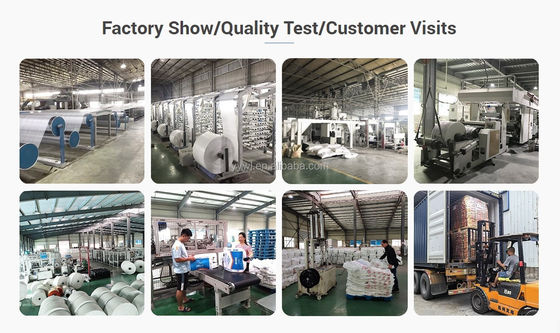 পিপি পলিপ্রোপিলিন উপাদান কাঠামো হোলসিম সিমেন্টের জন্য 50 কেজি ভালভ ব্যাগ আইএসও14001 সার্টিফাইড পরিবেশ বান্ধব এডি স্টার কন ব্যাগ