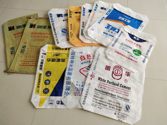 80GSM পিপি ভ্যালভ সিমেন্ট ব্যাগ ল্যামিনেটেড মাল্টি-কালার প্রিন্টিং 20-50kg