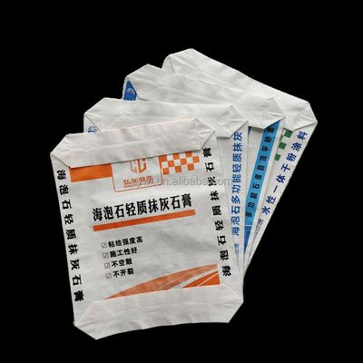 গরম পুনর্ব্যবহারযোগ্য কাস্টমাইজড ISO9001:2008 সার্টিফাইড সিমেন্ট ব্যাগ এবং মর্টার ও রাসায়নিক পাউডারের জন্য পিপি ভালভ ব্যাগ