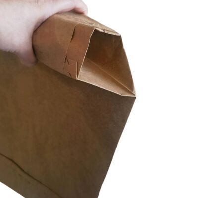 50 কেজি সিমেন্ট প্যাকেজিং ব্যাগের জন্য ব্লক নীচের সাথে 2 স্তর 90GSM কাগজ ভালভ ব্যাগ